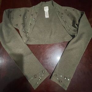 Dkny Green Shrug Sweater with Elegant Design